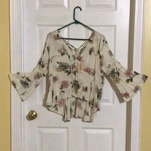New Floral Hippie Style top